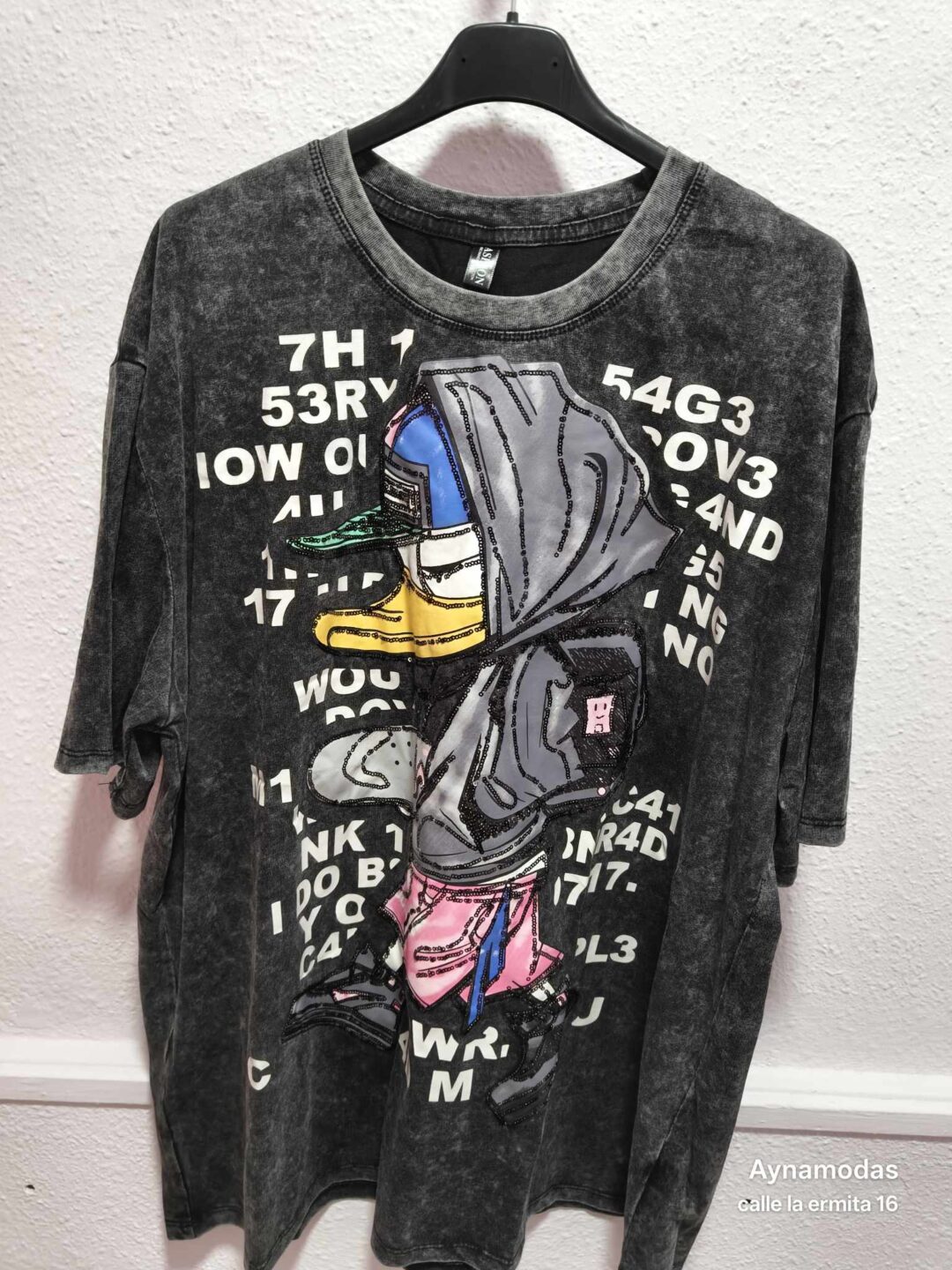 Camiseta estampada brillos
